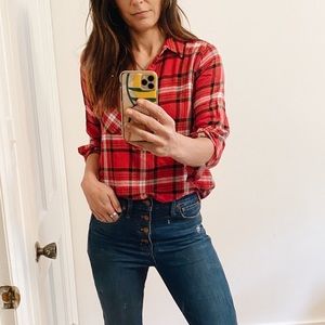 Evereve Peyton Jensen harvest red flannel …